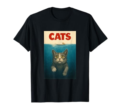 Katzen und Maus niedlich lustig Humor Parodie Geschenke für Frauen Männer T-Shirt von Cats Lovers cute