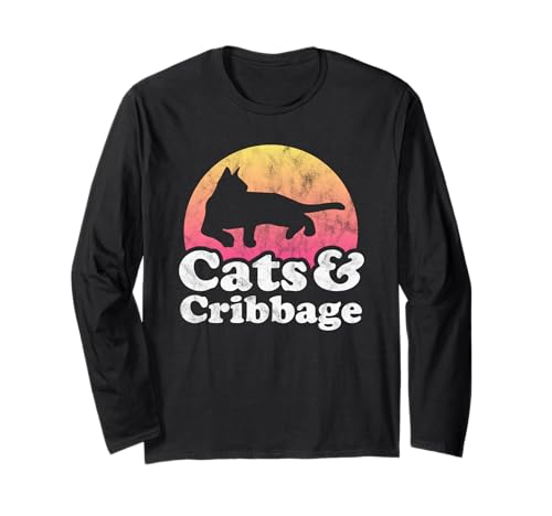 Cats and Cribbage Herren oder Damen Katze Langarmshirt Cats and Cribbage Herren oder Damen Katze Langarmshirt von Cats and Cribbage Apparel Co