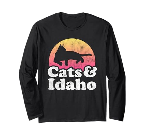 Cats and Idaho Herren oder Damen Katze Langarmshirt Cats and Idaho Herren oder Damen Katze Langarmshirt von Cats and Idaho Apparel Co