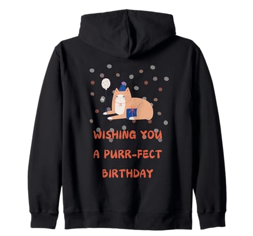 Purrfect Kitty Cat Design Lustiger Geburtstag für Frauen Kapuzenjacke Purrfect Kitty Cat Design Lustiger Geburtstag für Frauen Kapuzenjacke von Cats and Kittens Emporium - Purrfect for Cat