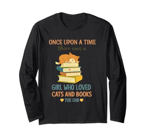 Bookish Cat Girl - Purrfect Storytime for Readers & Teachers Langarmshirt Bookish Cat Girl - Purrfect Storytime for Readers & Teachers Langarmshirt von Cats and stories