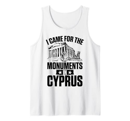 Katzen Ich Bin wegen der Monumente auf Zypern für Männer und Frauen gekommen. Tank Top von Cats in Cyprus