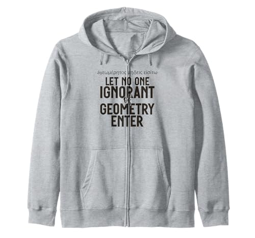 Greek Let No One Ignorant of Geometrry Enter for Men Women. Kapuzenjacke Greek Let No One Ignorant of Geometrry Enter for Men Women. Kapuzenjacke von Cats in Greece