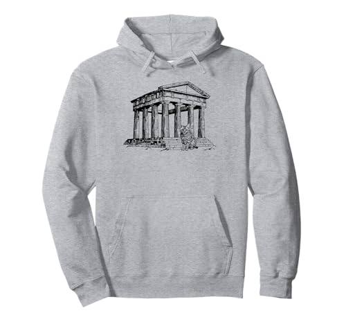 Katze auf der Akropolis Griechenland geeignet für Männer und Frauen. Pullover Hoodie Katze auf der Akropolis Griechenland geeignet für Männer und Frauen. Pullover Hoodie von Cats in Greece
