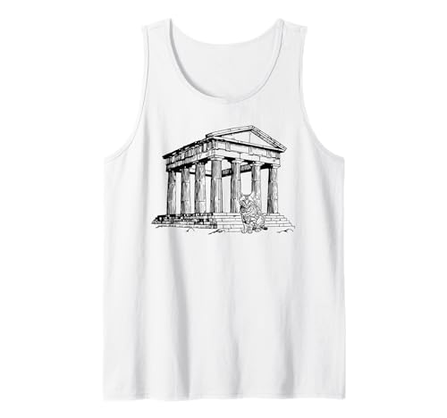 Katze auf der Akropolis Griechenland geeignet für Männer und Frauen. Tank Top Katze auf der Akropolis Griechenland geeignet für Männer und Frauen. Tank Top von Cats in Greece