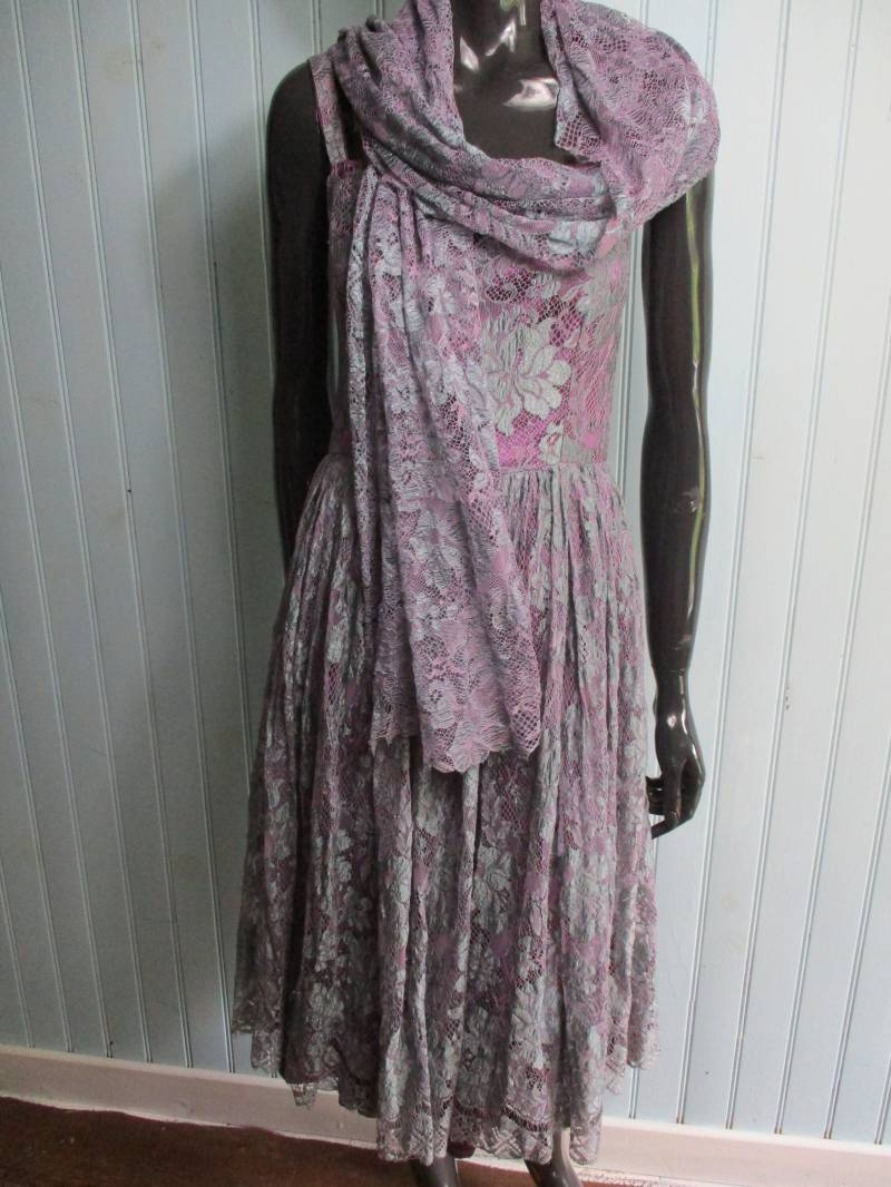 Vintage Handgemachtes Spitzenkleid. Kleid|Spitzenkleid|Abendkleid|Abendkleid|Abendkleid|Partykleid von CatsCoolClothes