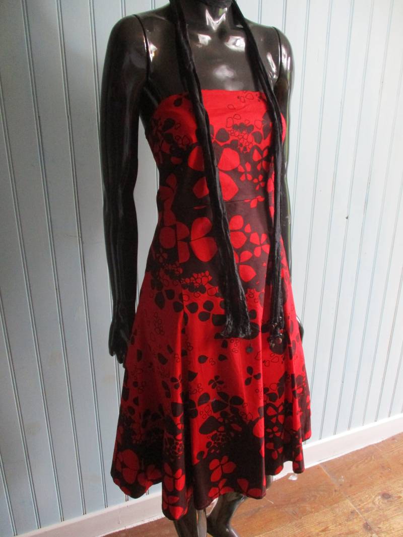 Vintage Trägerloses Sommerkleid. Kleid's Sommerkleid's Trägerkleid's Trägerkleid'retro Kleid'50Er Jahre Blumenkleid's Gastgeschenk von CatsCoolClothes