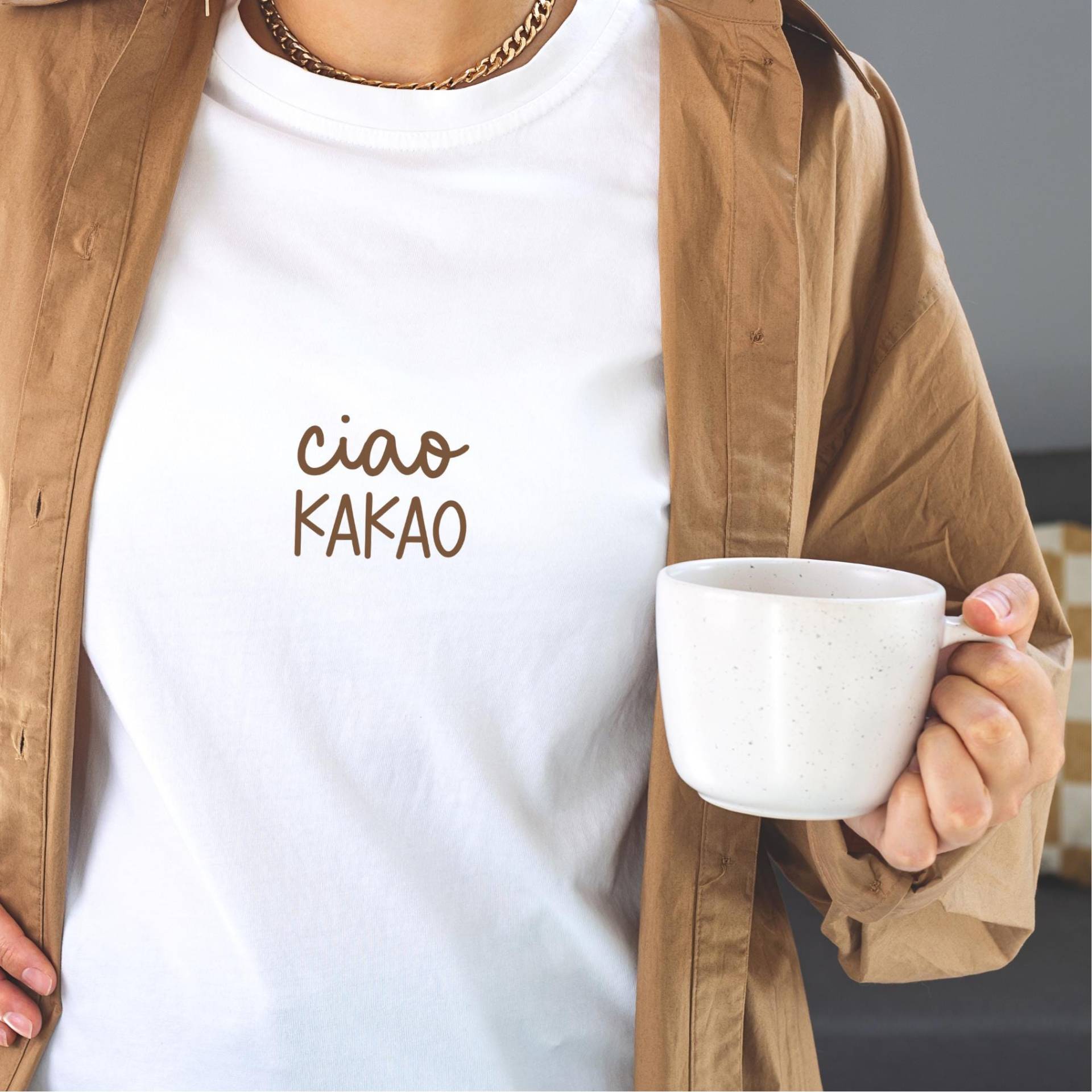 Bügelbild | Ciao Kakao Plott Spruch Statement von CatsimoDE