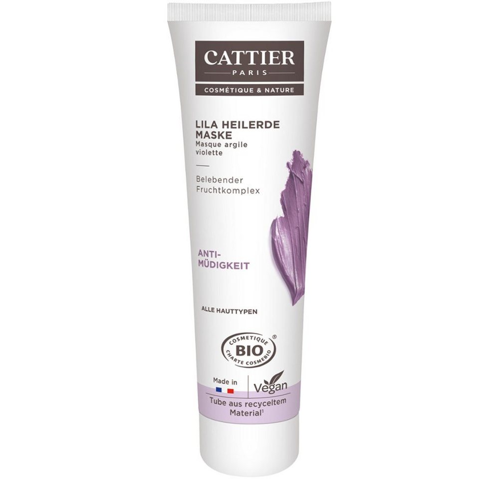 Cattier Paris Gesichtspflege Lila Heilerde Maske, 100 ml von Cattier Paris