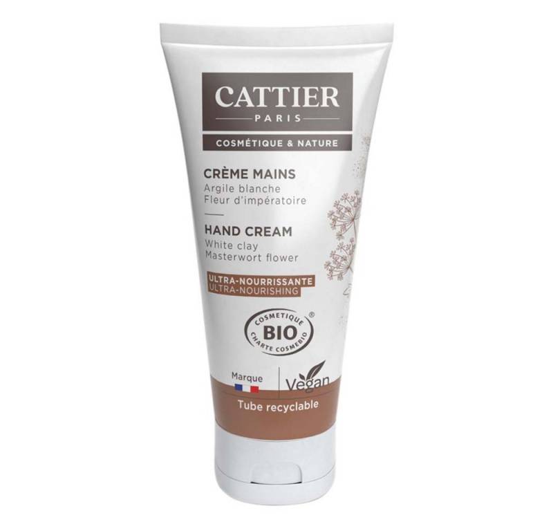 Cattier Handcreme Weiße Heilerde - Handcreme reichhaltig mini 30ml von Cattier