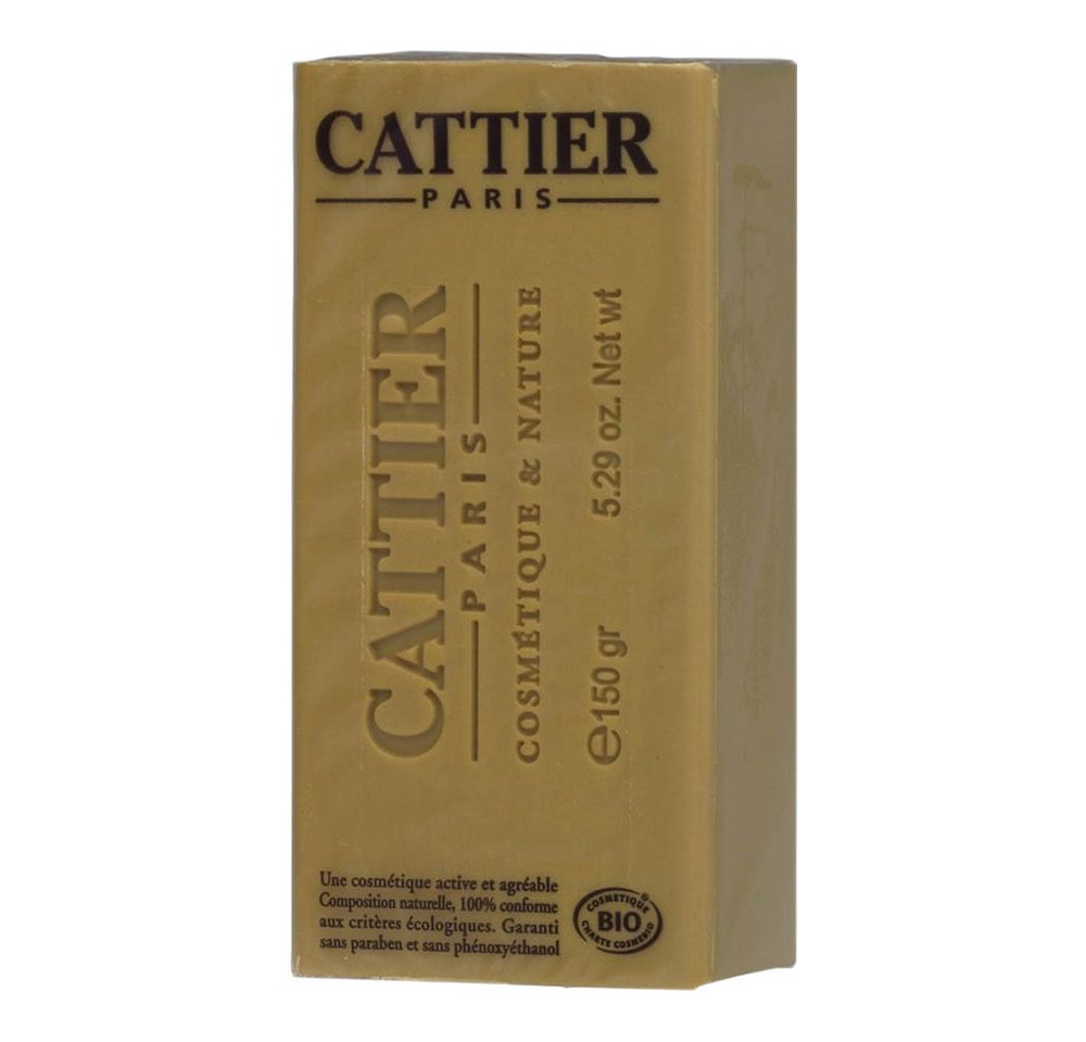 Cattier Handseife Heilerde - Seife Honig 150g von Cattier