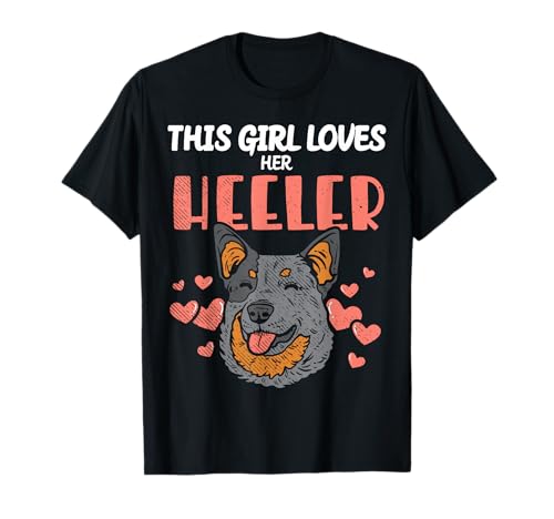 Dieses Mädchen liebt ihren Heeler Australian Cattle Dog Lover T-Shirt Dieses Mädchen liebt ihren Heeler Australian Cattle Dog Lover T-Shirt von Cattle Dog Gifts for Blue Heeler Lovers