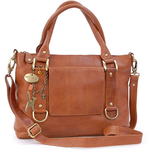 GALLERY Handtasche mit Schultergurt/Schultertasche Umhängetasche/Handtasche Leder Catwalk Collection Handbags 
