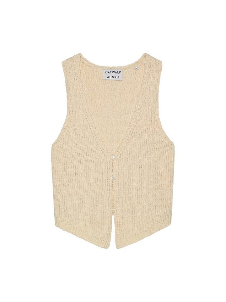 Catwalk Junkie Kurzweste – KN ELA Häkelweste von Catwalk Junkie