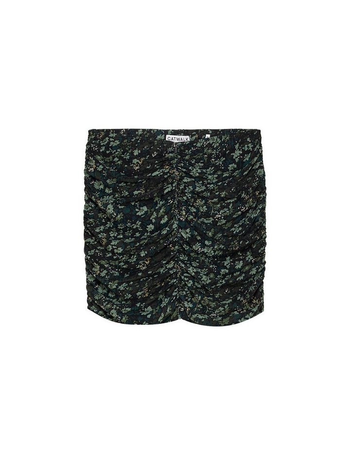 Catwalk Junkie Minirock – Minirock mit Blumenprint und Raffung von Catwalk Junkie