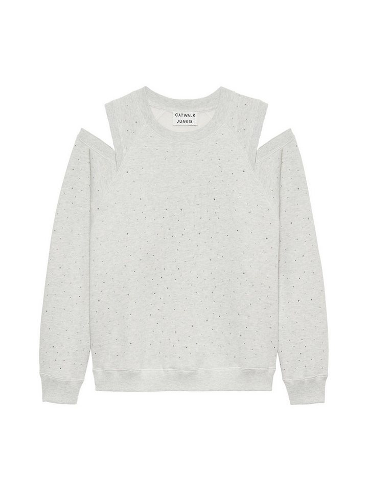Catwalk Junkie Sweatshirt Strass sweater with cut out von Catwalk Junkie