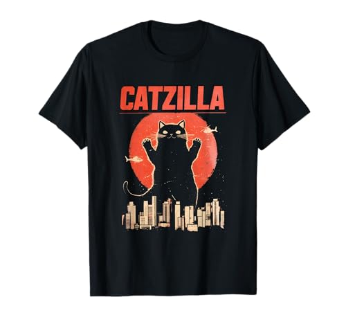 Catzilla Lustiges Kawaii-Katzen-Design für Männer Frauen Attitude T-Shirt Catzilla Lustiges Kawaii-Katzen-Design für Männer Frauen Attitude T-Shirt von Catzilla Funny Kawaii Cat Design for Men Women
