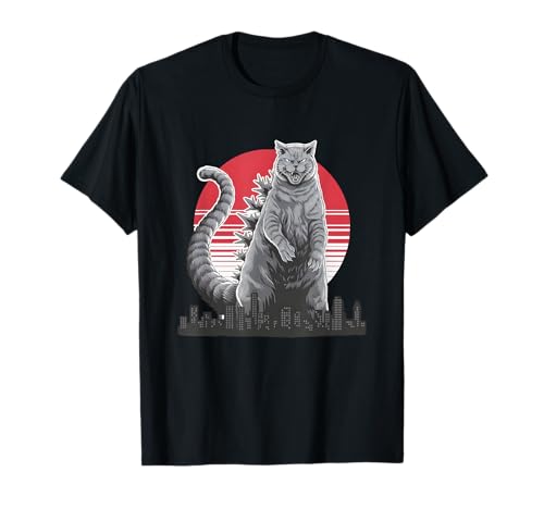 Catzilla Lustiges Kawaii-Katzen-Design für Männer Frauen Brüllspaß T-Shirt Catzilla Lustiges Kawaii-Katzen-Design für Männer Frauen Brüllspaß T-Shirt von Catzilla Funny Kawaii Cat Design for Men Women