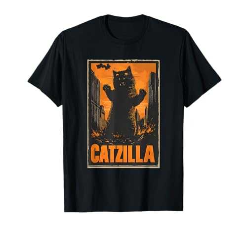 Catzilla Lustiges Kawaii-Katzen-Design für Männer Frauen Faule Chaos T-Shirt Catzilla Lustiges Kawaii-Katzen-Design für Männer Frauen Faule Chaos T-Shirt von Catzilla Funny Kawaii Cat Design for Men Women