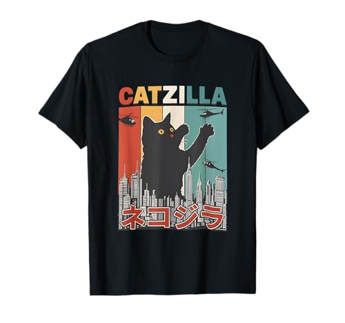 Catzilla Lustiges Kawaii-Katzen-Design für Männer Frauen Graphic Power T-Shirt Catzilla Lustiges Kawaii-Katzen-Design für Männer Frauen Graphic Power T-Shirt von Catzilla Funny Kawaii Cat Design for Men Women