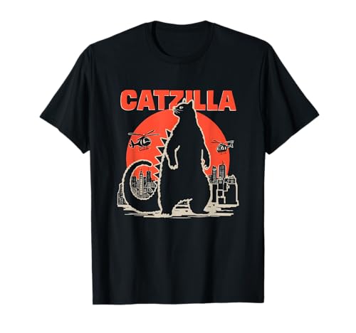 Catzilla Lustiges Kawaii-Katzen-Design für Männer und Frauen, witziges Flair T-Shirt Catzilla Lustiges Kawaii-Katzen-Design für Männer und Frauen, witziges Flair T-Shirt von Catzilla Funny Kawaii Cat Design for Men Women