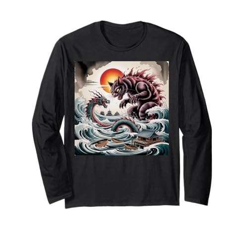 Catzilla Cat Japanische Kunst Drache Herren Damen Kinder Katzenliebhaber Langarmshirt Catzilla Cat Japanische Kunst Drache Herren Damen Kinder Katzenliebhaber Langarmshirt von Catzilla tshirt Catzilla Cat Japanese Art