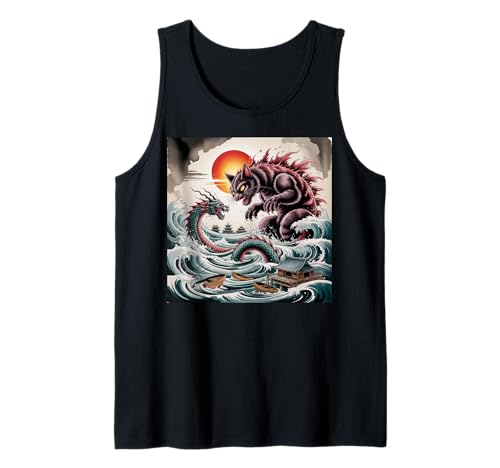 Catzilla Cat Japanische Kunst Drache Herren Damen Kinder Katzenliebhaber Tank Top Catzilla Cat Japanische Kunst Drache Herren Damen Kinder Katzenliebhaber Tank Top von Catzilla tshirt Catzilla Cat Japanese Art