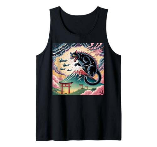 Catzilla Cat Japanische Kunst Herren Damen Kinder Katzenliebhaber Tank Top Catzilla Cat Japanische Kunst Herren Damen Kinder Katzenliebhaber Tank Top von Catzilla tshirt Catzilla Cat Japanese Art