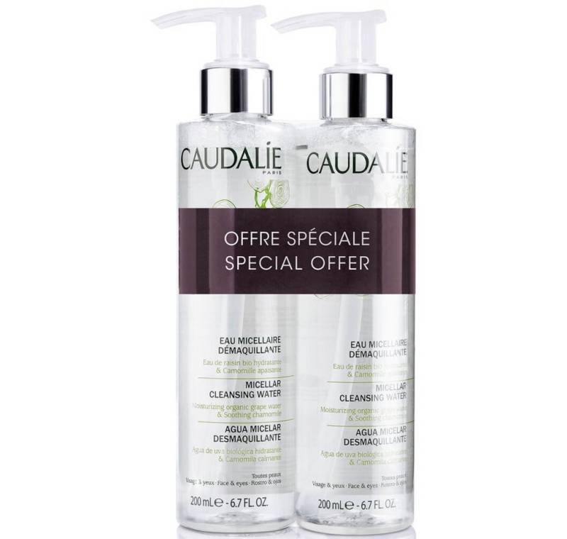 Caudalie Gesichtspflege Set Duo Cleansing Micellar Water für alle Hauttypen 2 Stück 200 ml von Caudalie