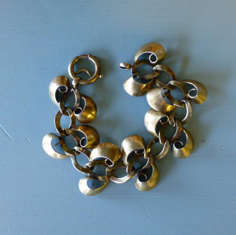 Napier Modernist Armband - Gold Vermeil Auf Silber von CaughtMyFancy