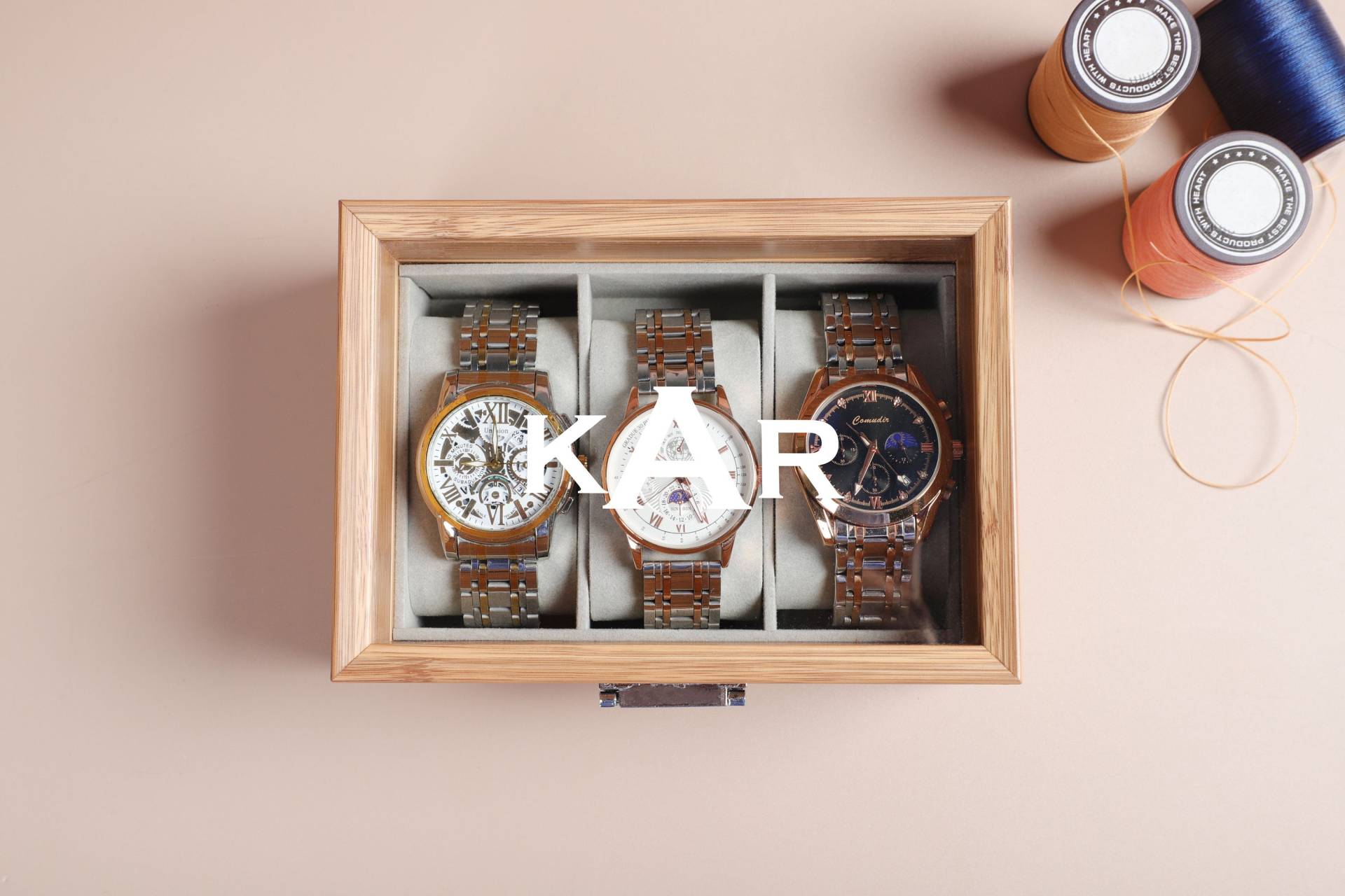 Benutzerdefinierte Uhr Aufbewahrungsbox, Personalisierte 3Slots Uhrenbox Für Männer, Veranstalter, Groomsmen Geschenke, Geschenk Ihn von CaumanOlims
