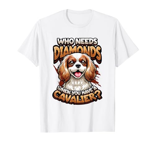 Mädchen Cavalier King Charles Spaniel T-Shirt Mädchen Cavalier King Charles Spaniel T-Shirt von Cavalier King Charles Spaniel Dog Lover Designs