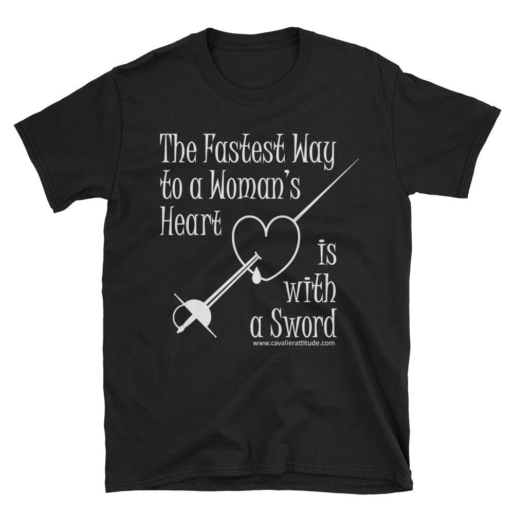 Ein Frauenherz Kurzarm Unisex T-Shirt | Dunkel Ein Frauenherz Kurzarm Unisex T-Shirt | Dunkel von CavalierAttitude