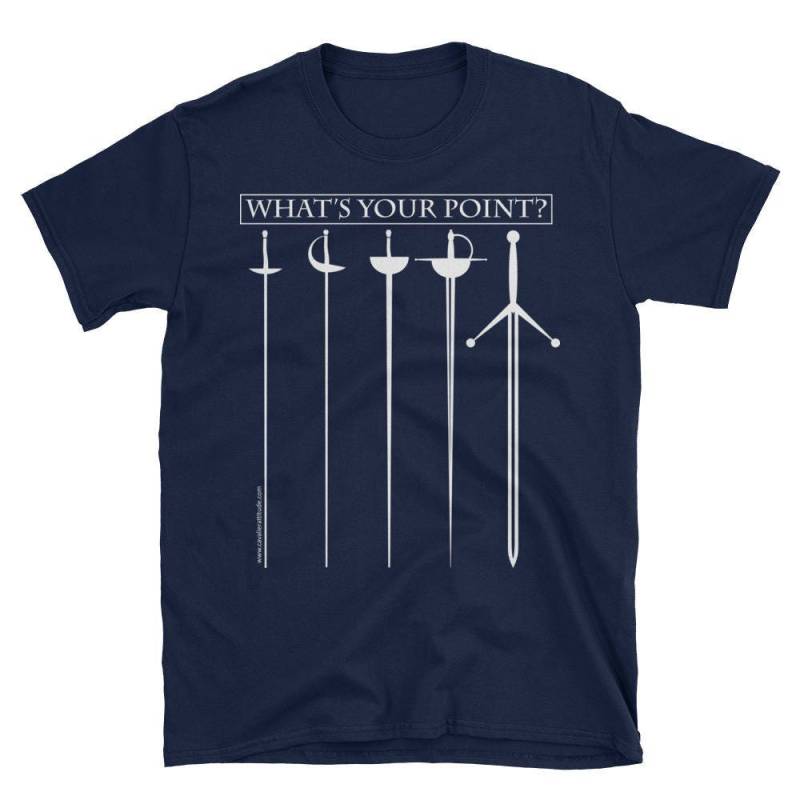 Was Ist Dein Punkt? 2 Kurzarm Unisex T-Shirt Dunkel Was Ist Dein Punkt? 2 Kurzarm Unisex T-Shirt Dunkel von CavalierAttitude