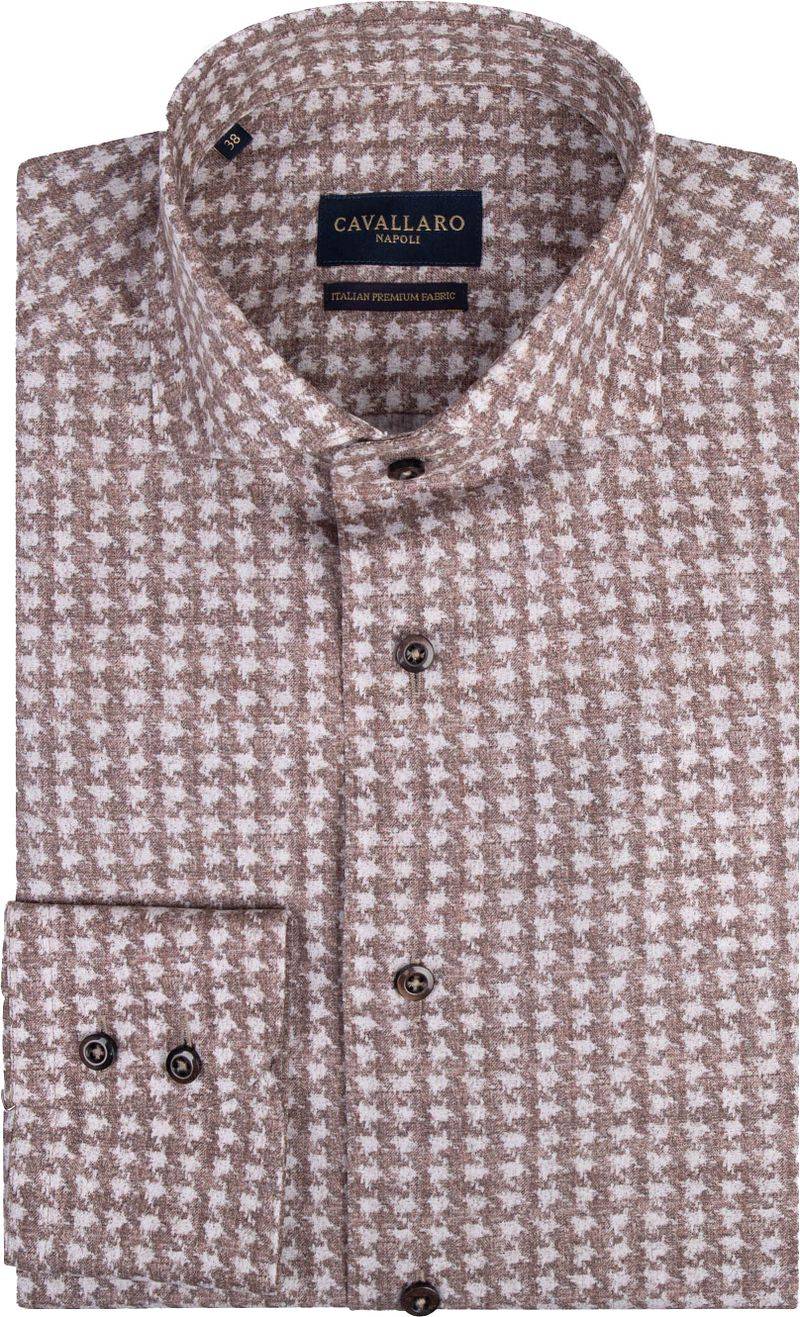 Cavallaro Cecilio Hemd Taupe - Größe 41 von Cavallaro Napoli