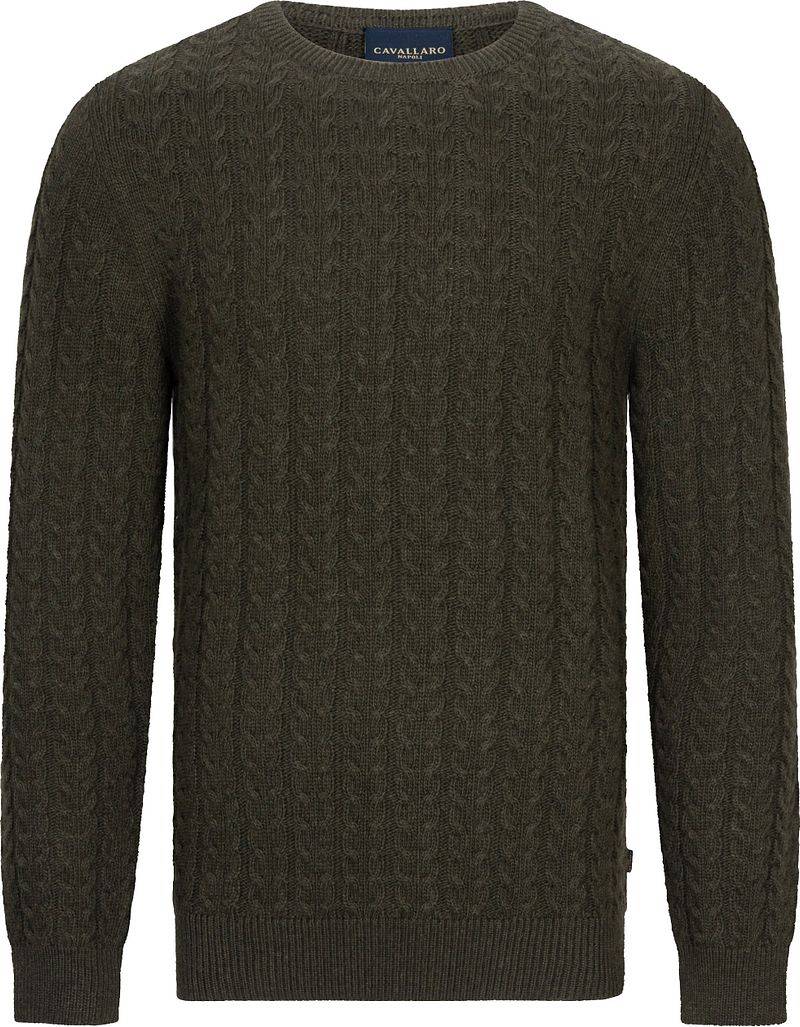 Cavallaro Orvieto Pullover Dunkelgrün - Größe XXL von Cavallaro Napoli