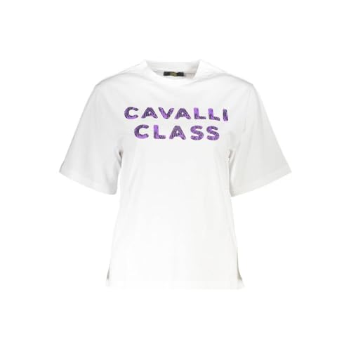 CAVALLI CLASS T-SHIRT MANICHE CORTE DONNA BIANCO von Cavalli Class