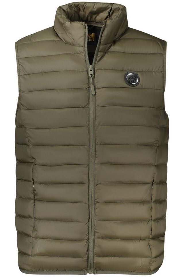 Cavalli Class Outdoorjacke Ärmellose Herrenjacke in Grün - Leicht, Stylisch mit Taschen von Cavalli Class