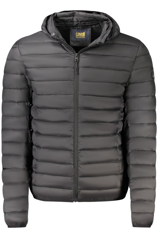 Cavalli Class Outdoorjacke Leichte Herrenjacke mit Kapuze – Schwarz, funktional und stilvoll von Cavalli Class