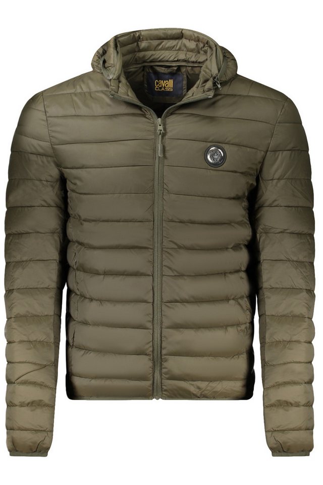 Cavalli Class Outdoorjacke Grüne Herrenjacke mit Kapuze und Taschen - Leicht & Stilvoll von Cavalli Class