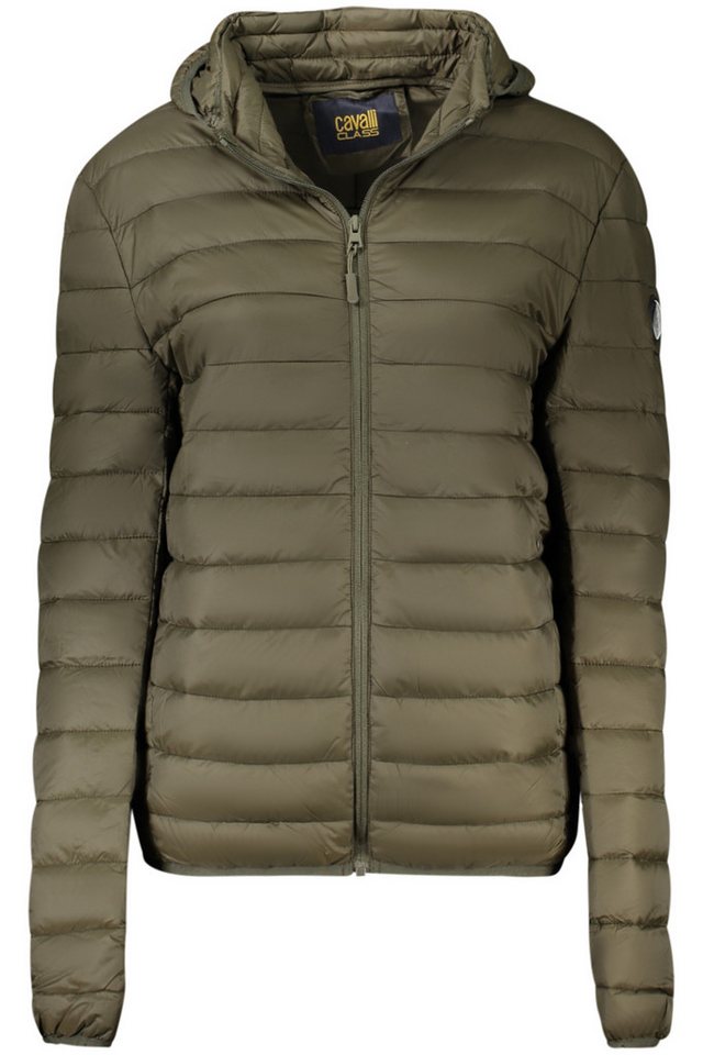 Cavalli Class Outdoorjacke Grüne Herrenjacke mit abnehmbarer Kapuze und Taschen - Leicht & Styli von Cavalli Class