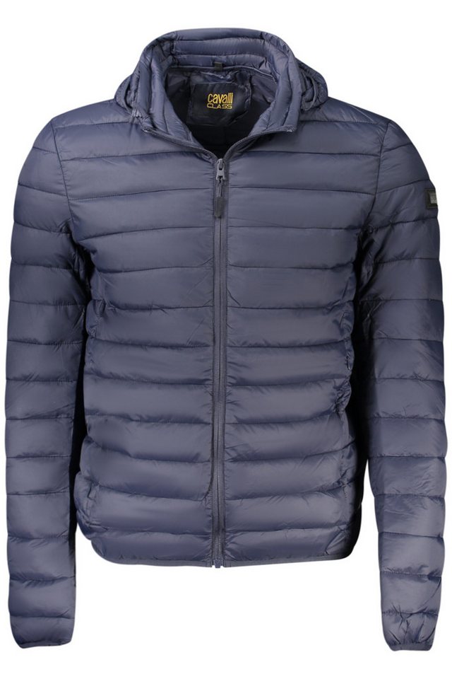 Cavalli Class Outdoorjacke Herren Blaue Kapuzenjacke mit Reißverschluss und Taschen von Cavalli Class