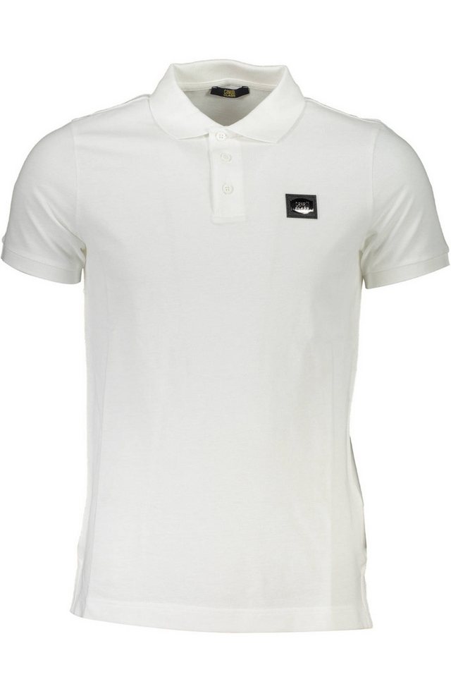 Cavalli Class Poloshirt Herren Kurzarm-Poloshirt in Weiß mit Logo und von Cavalli Class