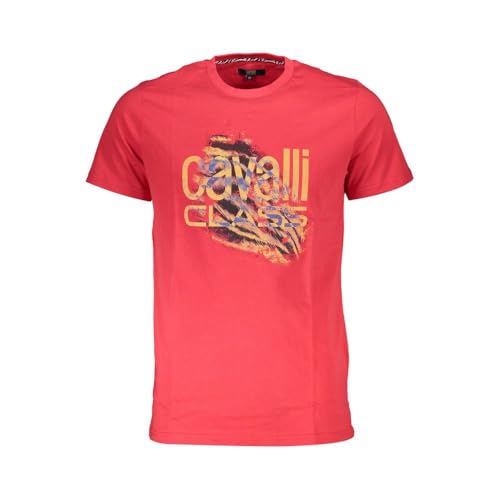 Cavalli Class QXT61P JD060 02000 Herren T-Shirt Rot von Cavalli Class