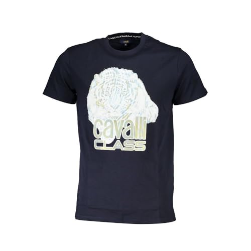 Cavalli Class QXT61W JD060 04926 Herren T-Shirt Blau von Cavalli Class