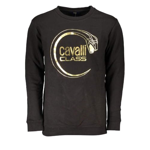 Cavalli Class RXT65A CF062 05051 Herren Crew Neck Jumper Schwarz von Cavalli Class