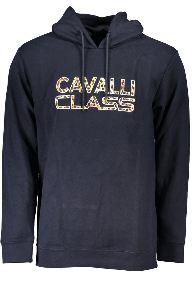 Cavalli Class Sweatshirt Herren-Blaues Sweatshirt: Kapuzenpullover von Cavalli Class