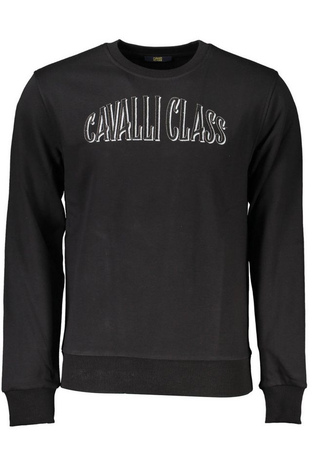 Cavalli Class Sweatshirt Stilvolles Herren-Sweatshirt in Schwarz mit von Cavalli Class