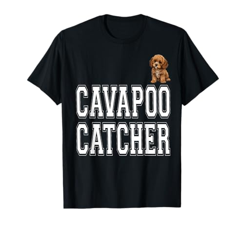 Cavapoo Catcher Passendes Kostüm für Mama Papa Kinder T-Shirt von Cavapoo Dog Cavalier King Charles and Poodle dog