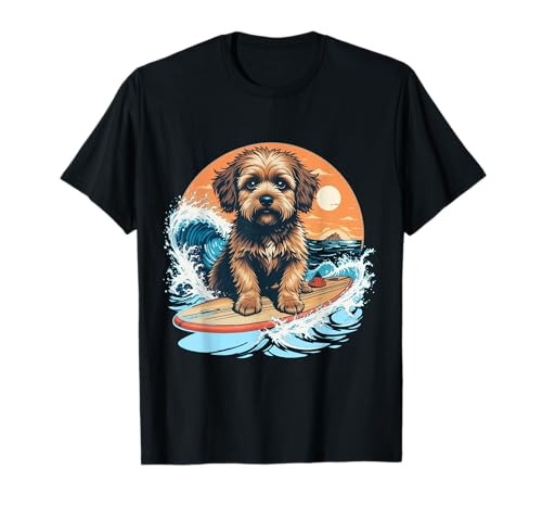 Cavapoo Wave Lustiges Surfbrett Hund Surfen Cavapoo Mama Papa T-Shirt Cavapoo Wave Lustiges Surfbrett Hund Surfen Cavapoo Mama Papa T-Shirt von Cavapoo Dog Cavalier King Charles and Poodle dog